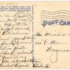 Linen postcard.  Low Tide along Indian Creek, Miami Beach, Florida. House, boat, palm trees 1941. - Image 2