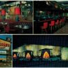 Chrome postcard.  Smokehouse Restaurant, Phoenix, Arizona. Bar, dining room, sign, exterior at night.