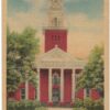 Linen postcard.  Lee County Court House, Opelika, Alabama.