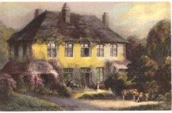 Postcard.  Holne Parsonage near Totnes, Devon, England, UK. Birthplace of Kingsley.