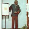 Chrome postcard.  George Washington Carver. Research agricultural chemistry.  National Historical Wax Museum, DC.