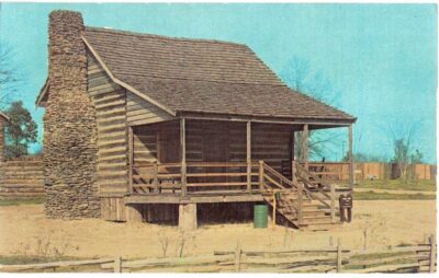 Chrome postcard.  Bradley House, Historic Camden, South Carolina.