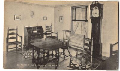 Postcard.  Board Room, Old Barracks, Trenton, New Jersey.
