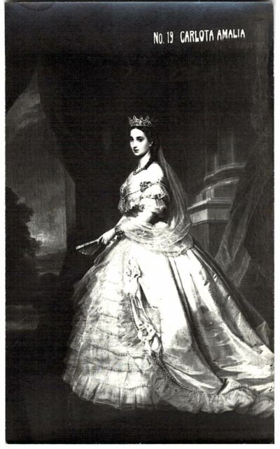 Real Photo Postcard.  Carlota Amalia, RPPC.