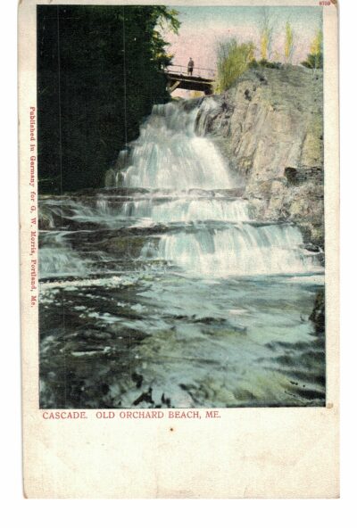 Old postcard.  Cascade, Old Orchard Beach, Maine. Undivided back.