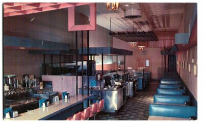 Chrome Postcard. Coburn's, Santa Barbara, California.  Diner.