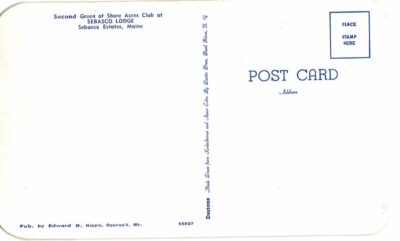 Chrome postcard.  Second green at Shore Acres Club, Sebasco Lodge, Sebasco Estates, Maine. - Image 2
