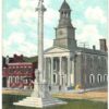 Old postcard.  Soldiers and Sailors Monument, Lewiston, Pennsylvania. 1911.