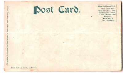 Old postcard.  Sunapee Harbor, New Hampshire, Ben Mere Inn.  Undivided back. Boats. - Image 2