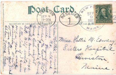Old postcard.  Malvern Hotel, Bar Harbor, Maine. 1907. - Image 2
