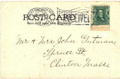 Old postcard. She Waits by the Deep Blue Sea. Words by Edward Madden and Music by Theodore Morse.  Undivided back 1905. - Image 2