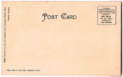 Old postcard.  Meeting House Hill Unitarian Church, Dorchester, Massachusetts. Undivided back. - Image 2