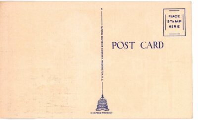 Linen postcard. Aerial view of Capitol and Mall, Washington DC. - Image 2