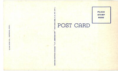 Linen postcard.  Hotel Northland, Marquette, Michigan. - Image 2