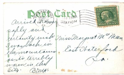 Old postcard.  Gilbert Stuart's Studio, where Washington's portrait was painted, Philadelphia, Pennsylvania. 1909. - Image 2