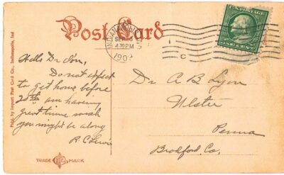 Old postcard. Boating at Riverside Park, Indianapolis, Indiana.  1909. - Image 2