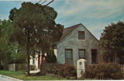 Chrome postcard. Home of Ferdinand Lindheimer, one of the earlier settlers of New Braunfels, Texas.