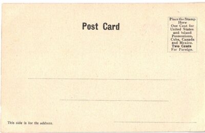 Old postcard.  Greetings from Wilmington, Vermont. West of Village.  Undivided back. - Image 2