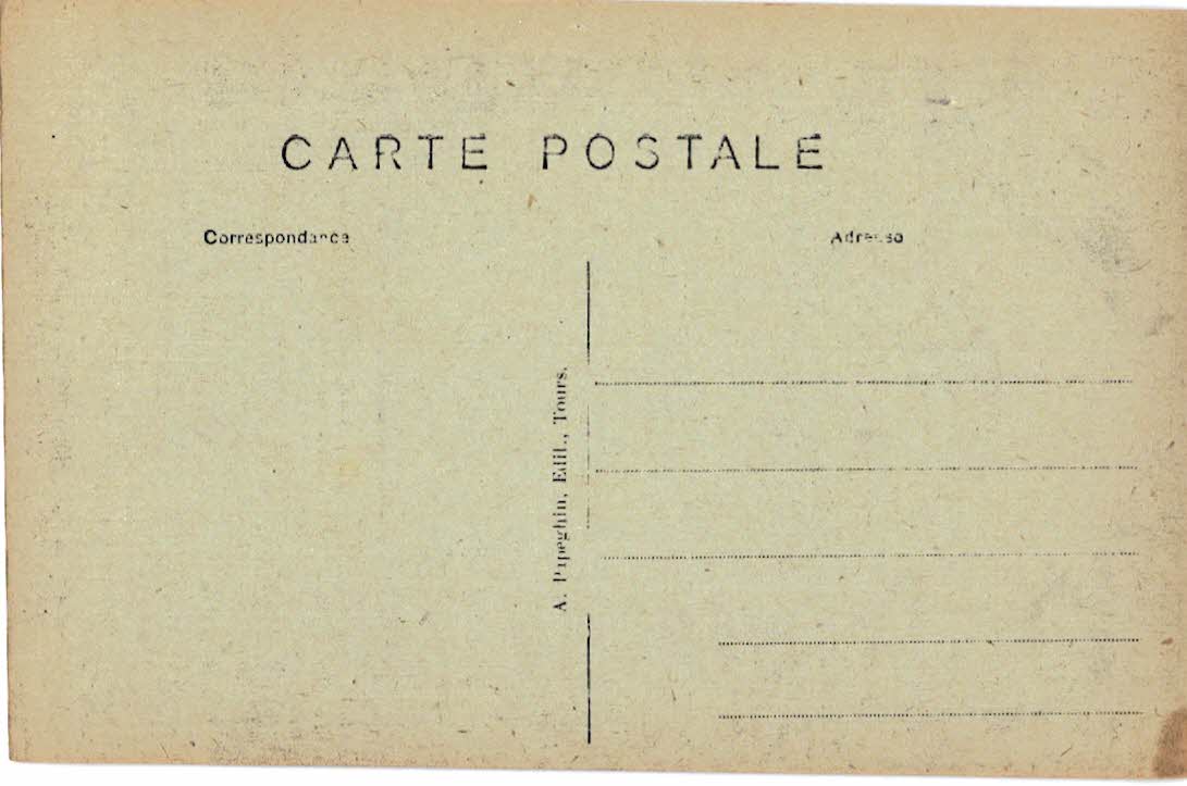 Old postcard. Saumur Castle, Saumur, France. Museum of horses. - Image 2