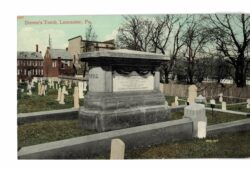 Old postcard.  Steven's Tomb, Lancaster, Pennsylvania.