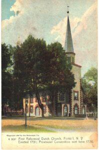 Old postcard. First Reformed Dutch Church, Fishkill, New York. Undivided back.
