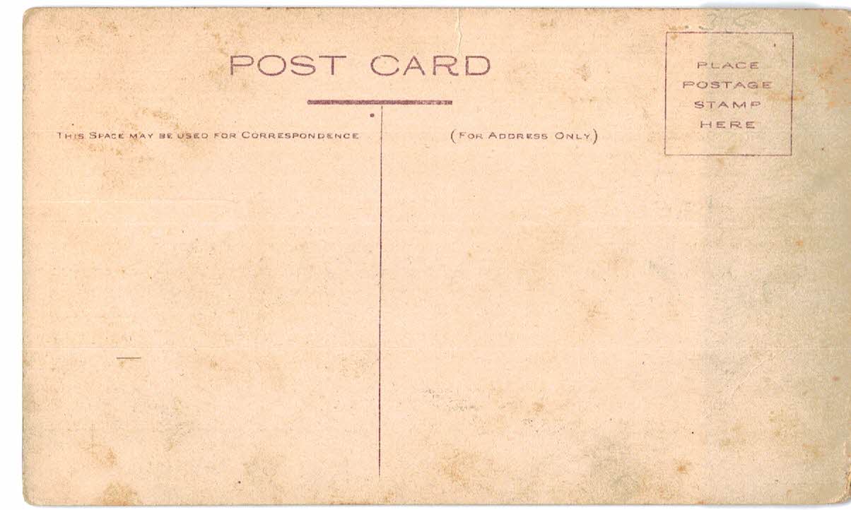 Old postcard. We've been laying for your trade a long time. Chicken, baker, cake. - Image 2