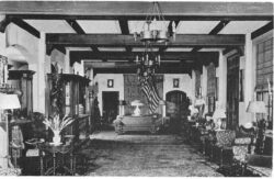 Old postcard.  Interior of Montrose Inn, Montrose, Pennsylvania.