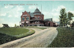 Old postcard.  NH Soldiers Home, Tilton, New Hampshire.