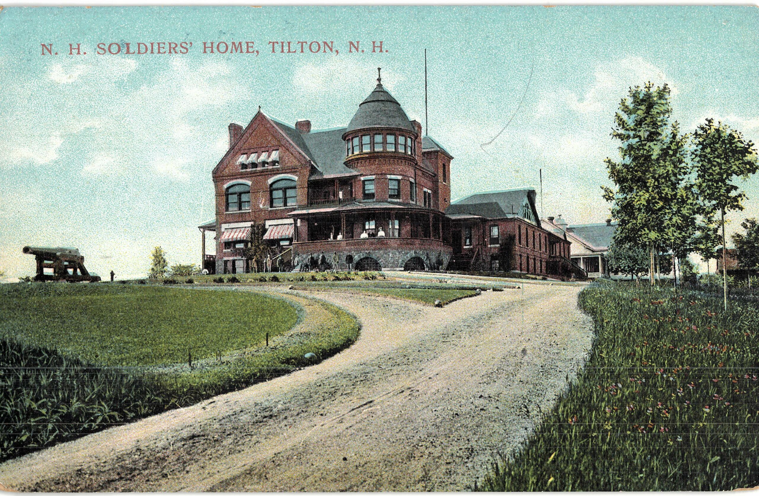 Old postcard. NH Soldiers Home, Tilton, New Hampshire.