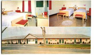 Chrome postcard.  General Swift Motel, Falmouth, Massachusetts.
